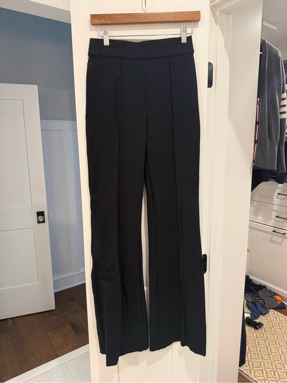 SPANX Black Boot-Cut Flare Pants